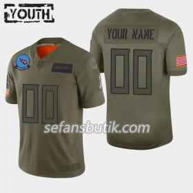 Tennessee Titans Tröjor Custom Nike 2019 Salute to Service - Barn